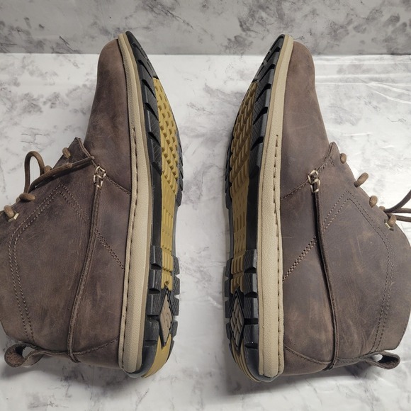 Columbia Redmond Brown Leather Chukka Boots Mens Lace Up Mid Top Hiking Shoes 9 main image 4